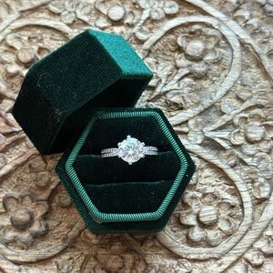 Genuine Moissanite ring size 6